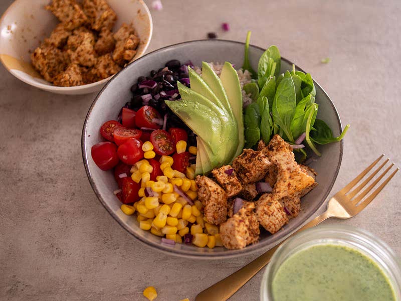 HIGH PROTEIN BURRITO BOWL Recipe Whisk