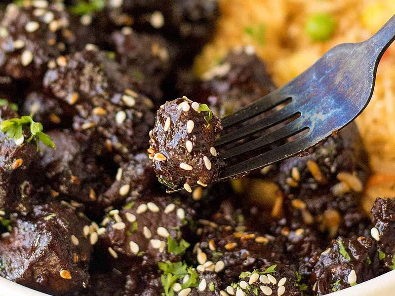 Slow Cooker Honey Garlic Steak Bites Recipe Whisk