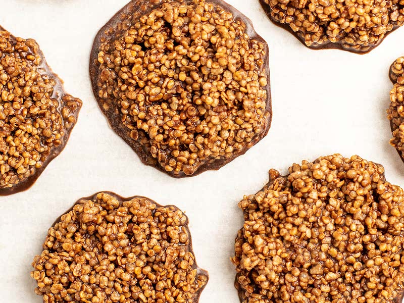 5Min Crunchy Chocolate Quinoa Crisps Recipe Whisk