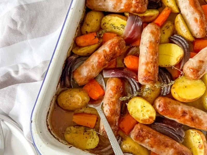 Easy Sausage Tray Bake Recipe Whisk