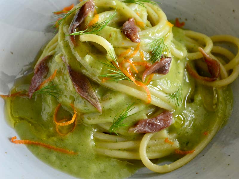 Fennel, orange and anchovies spaghetti Recipe Whisk