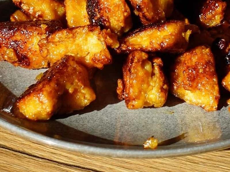 GOLDEN TOFU BITES Recipe Whisk