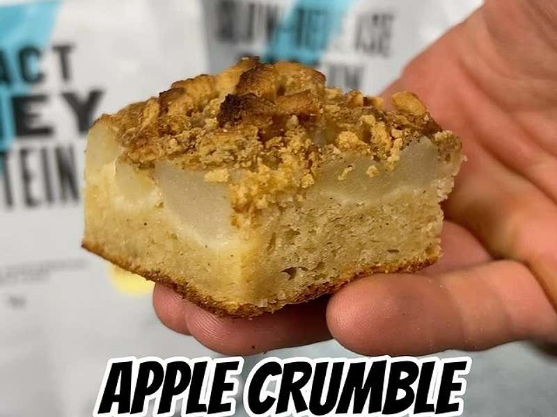 Protein Apple Crumble Blondies Recipe Whisk