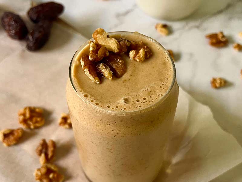 Banana Date Walnut Smoothie Recipe Whisk