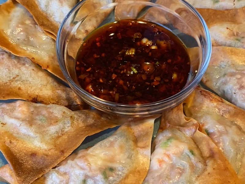 Air fryer crispy dumplings Recipe Whisk