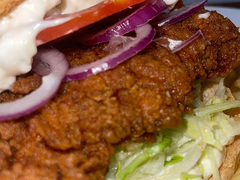 Deep Fried Chicken Burger Recipe Whisk