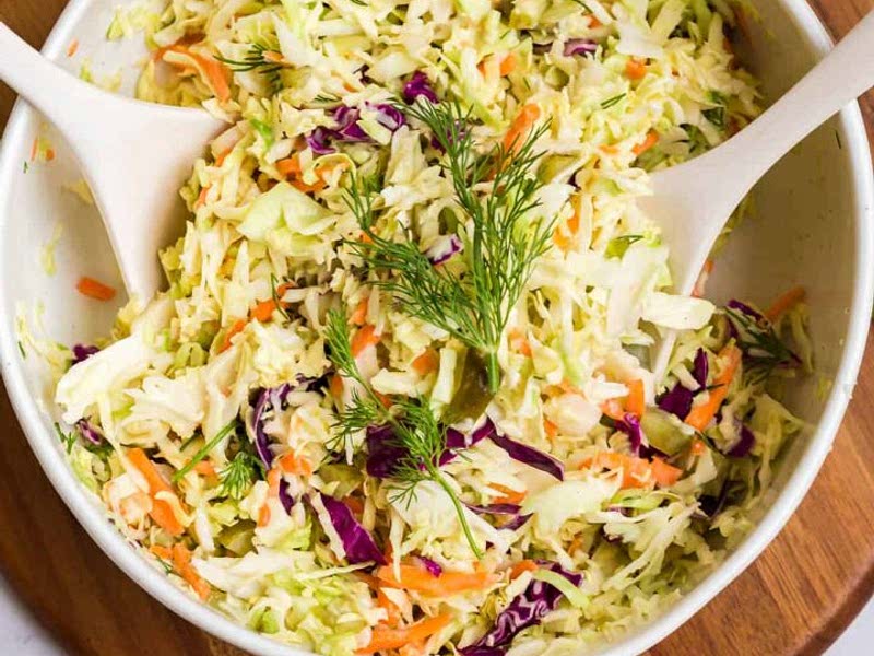 Dill Pickle Coleslaw Recipe Whisk
