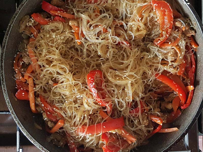 Rice Noodles with chicken Recipe Whisk