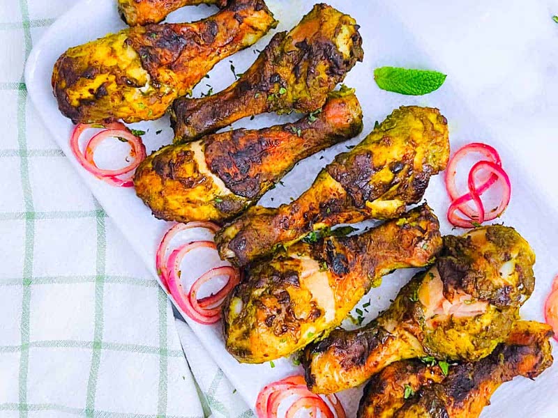 Chicken Tangdi Kabab / Grilled Chicken Legs (Air Fryer) Recipe Whisk