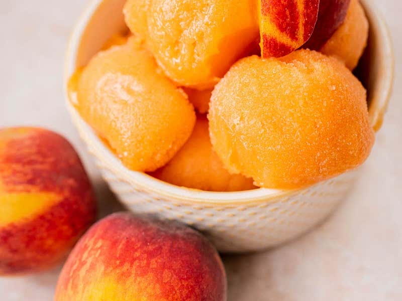 Peach Sorbet Recipe Whisk