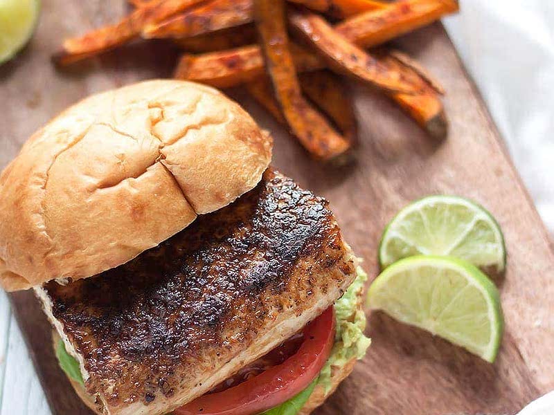 Blackened Mahi Mahi Sandwich Recipe Whisk