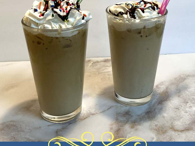 Dunkin Donuts Iced Cake Batter Latte Copycat Recipe Whisk