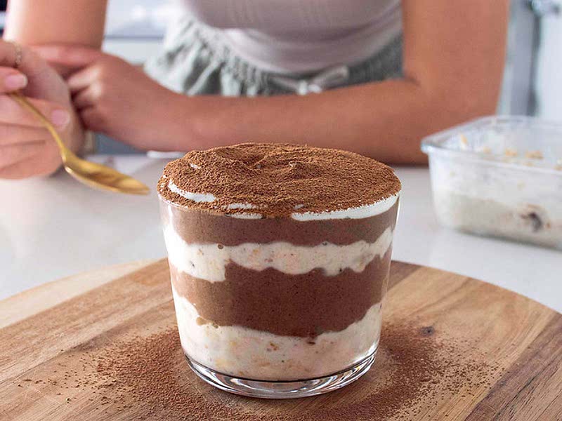 ALMOND TIRAMISU OVERNIGHT OATS Recipe Whisk