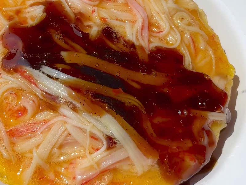 crab omelette over rice (Tenshinhan) Recipe Whisk