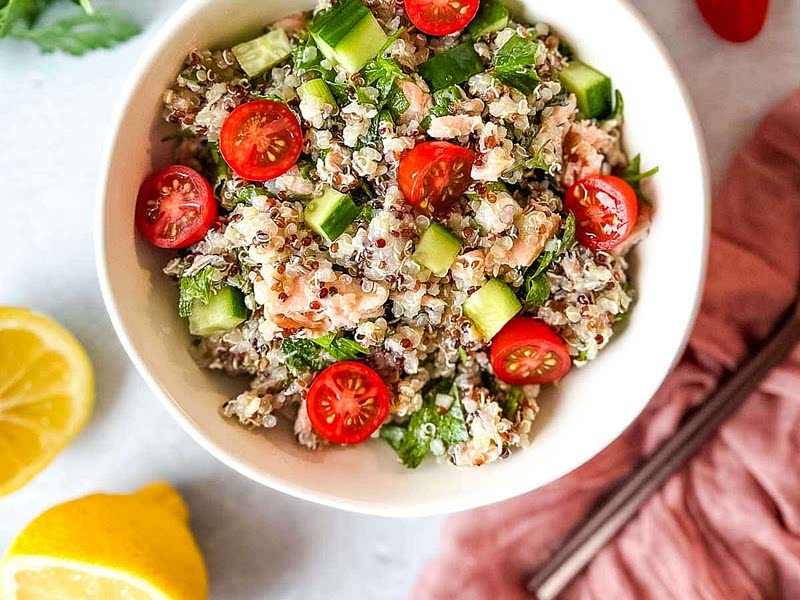 Salmon Quinoa Salad Recipe Whisk