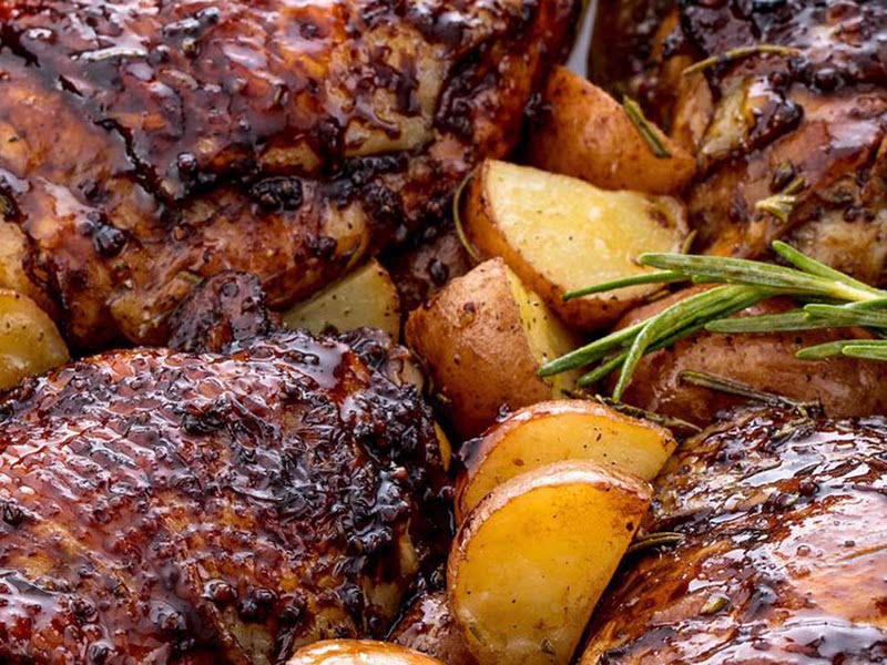 Balsamic Glazed Chicken Recipe Samsung Food