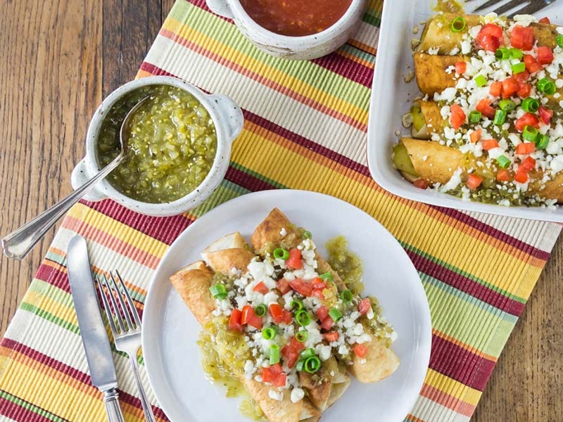 Baked Mexican Three Cheese Flautas Recipe Samsung Food
