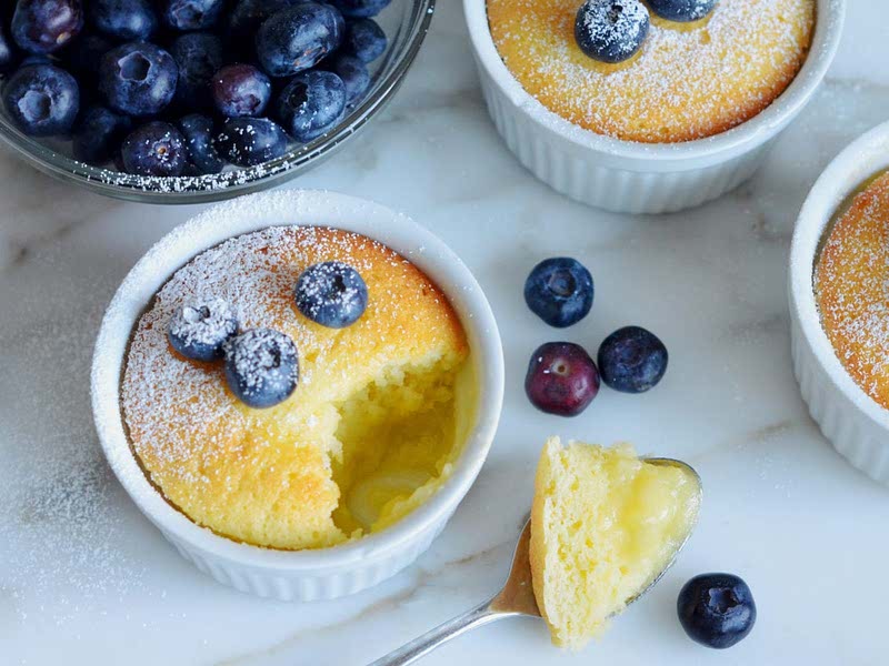 Warm Lemon Pudding Cakes Recipe Samsung Food