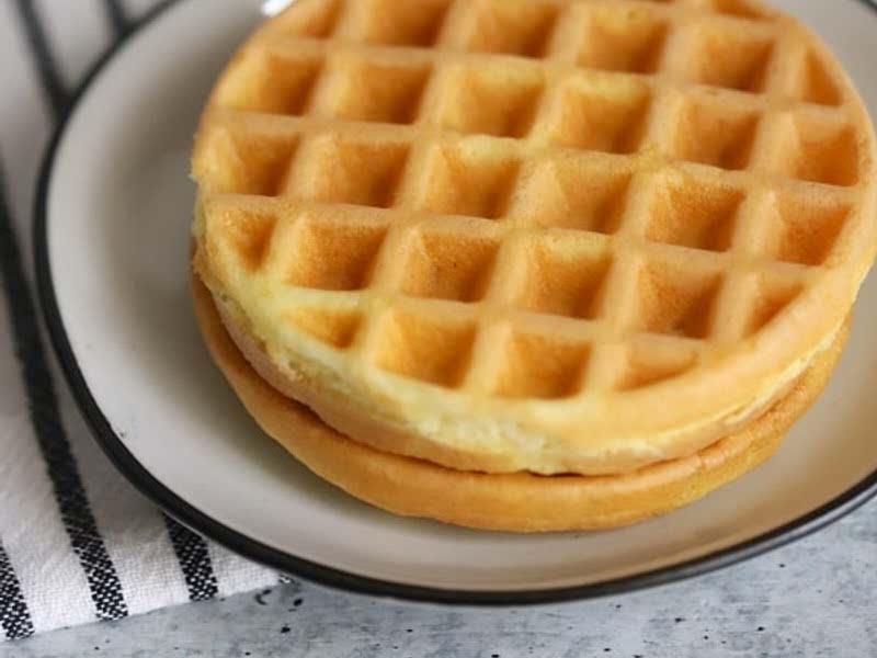 White Bread Keto Chaffle Wonder Bread Chaffle Recipe Samsung Food