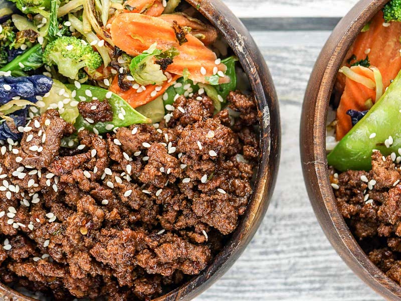Healthy Korean Ground Beef with Vegetables Recipe Samsung Food