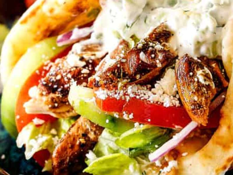Greek Chicken Gyros Recipe - Carlsbad Cravings