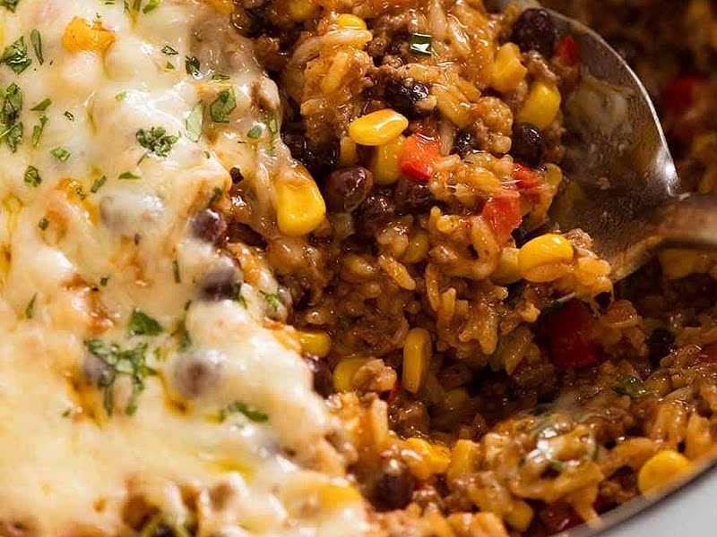 Mexican Ground Beef Casserole with Rice (Beef mince!) Recipe Samsung Food