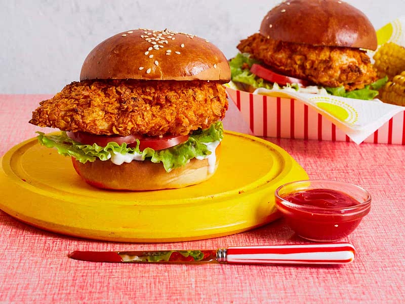 KFC Zinger Burgers Slimming & Weight Watchers Friendly Recipe Samsung Food
