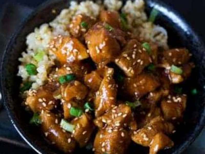 Pressure Cooker Honey Sesame Chicken Recipe Samsung Food
