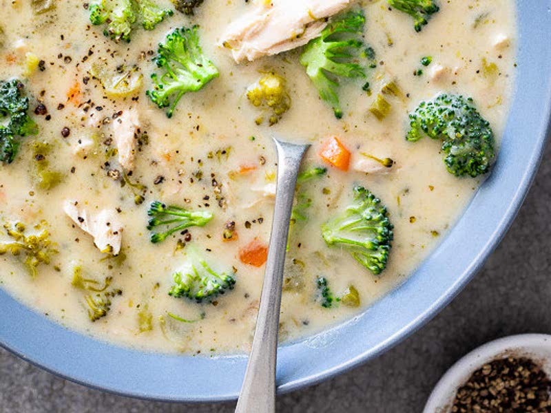 Easy Healthy Chicken Broccoli Soup Recipe Samsung Food