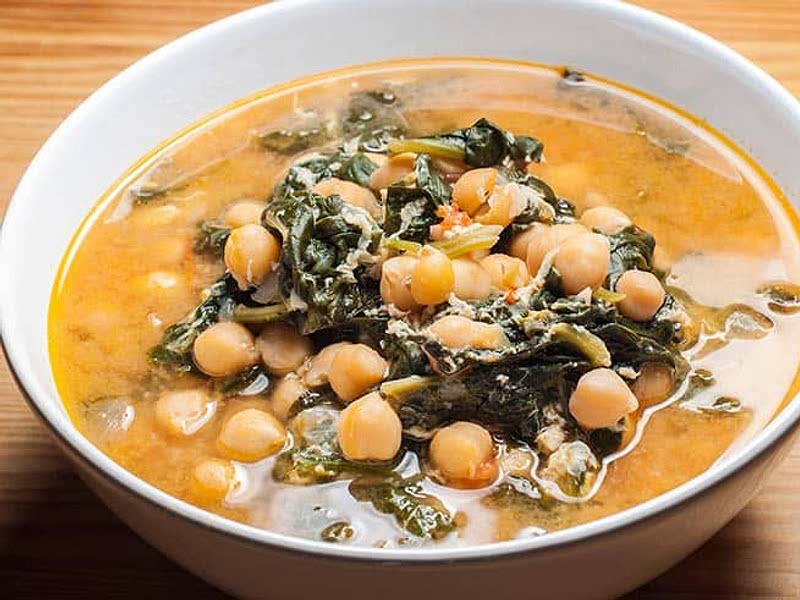 Garbanzos con espinacas Recipe Samsung Food