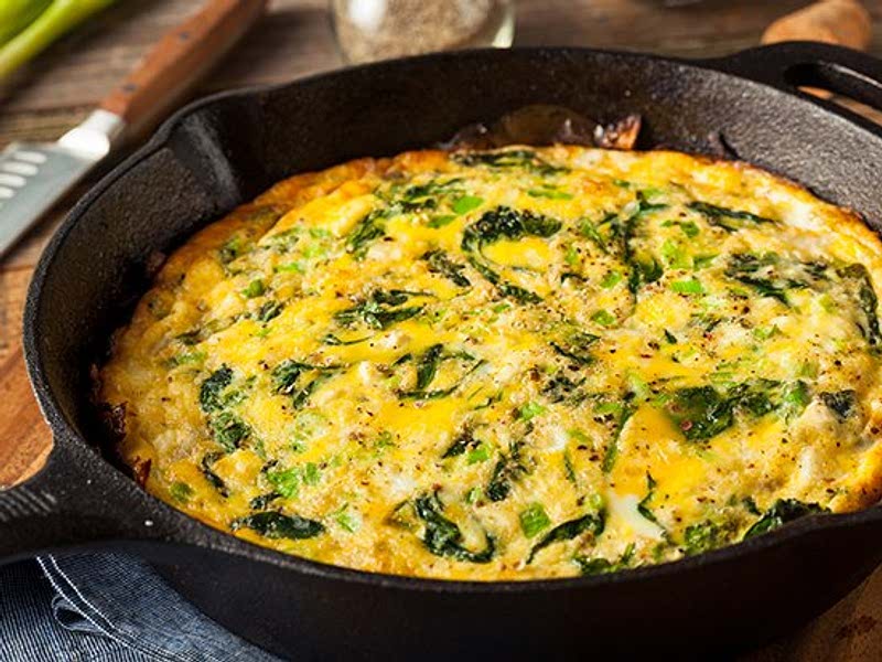 Spinat Omelette mit Feta Recipe Samsung Food
