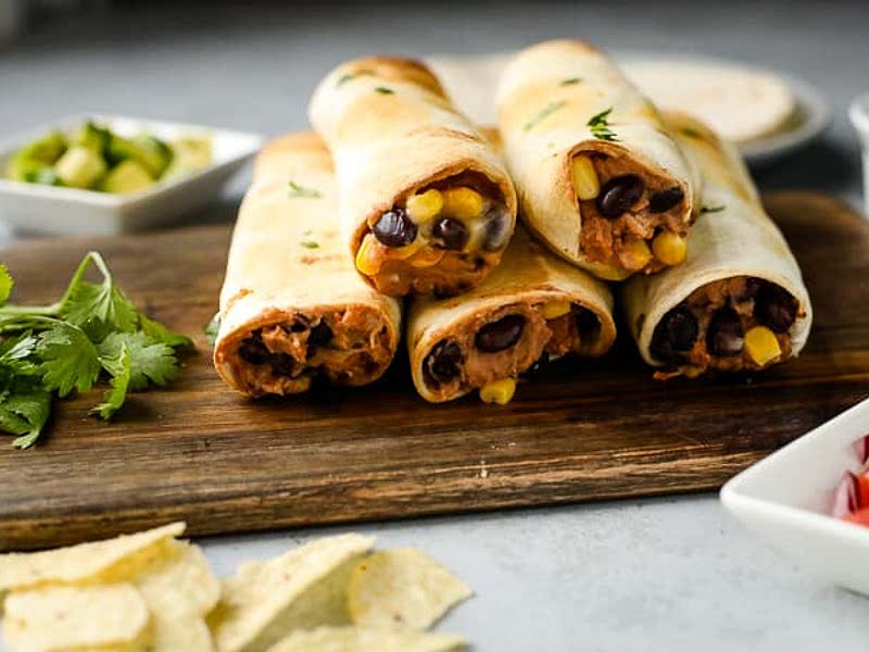 Easy Vegetarian Taquitos Recipe Samsung Food