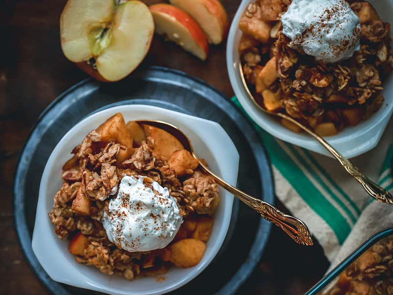 Maple Bourbon Apple Crisp Recipe Samsung Food