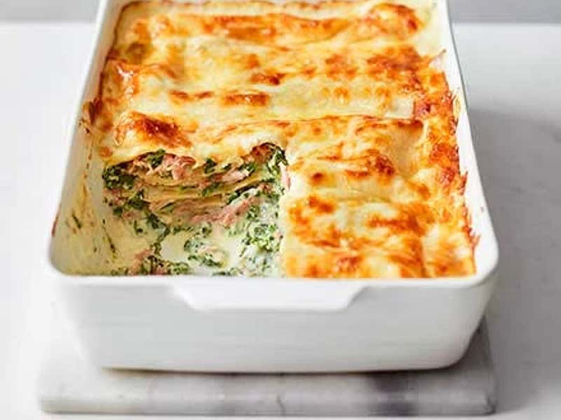 Cheesy Ham Hock, Spinach & Ricotta Lasagne Recipe Samsung Food