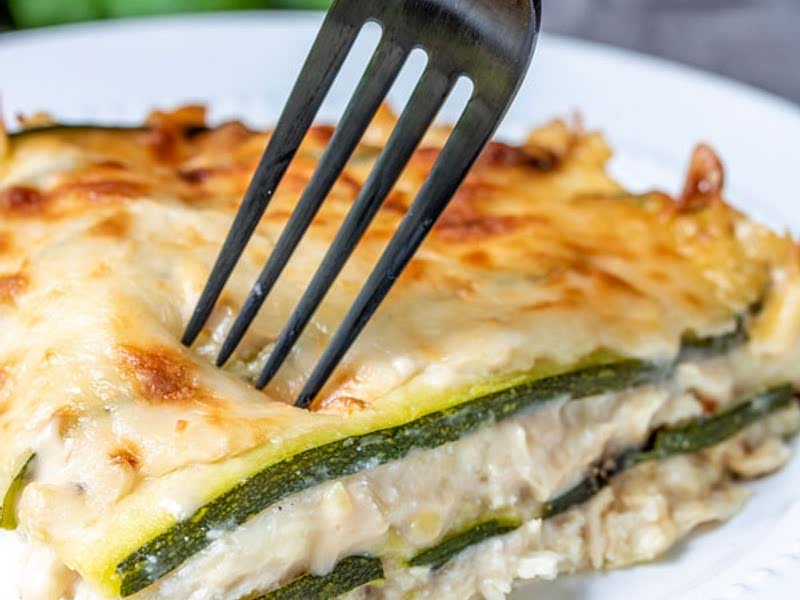 Chicken Alfredo Zucchini Lasagna Recipe Samsung Food