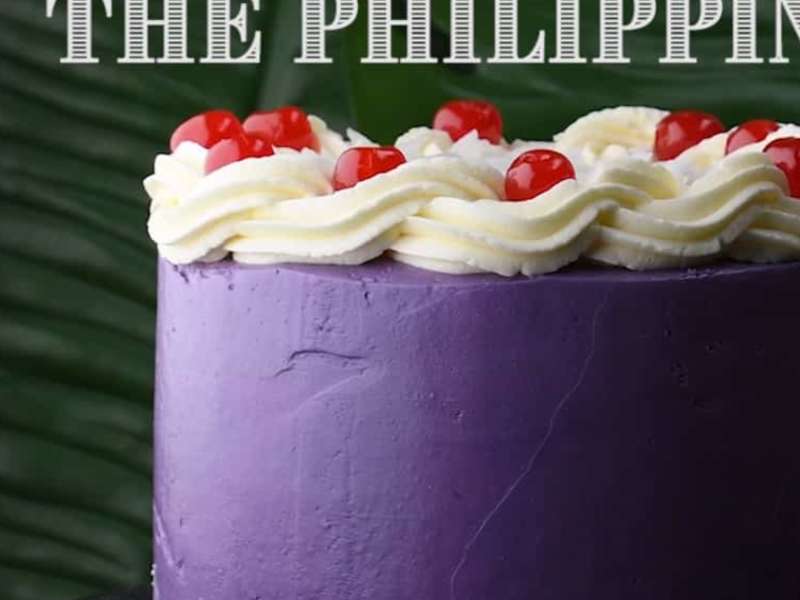 Pinay In Texas Cooking Corner: Ube Macapuno Cake for Clarise's 10th Birthday