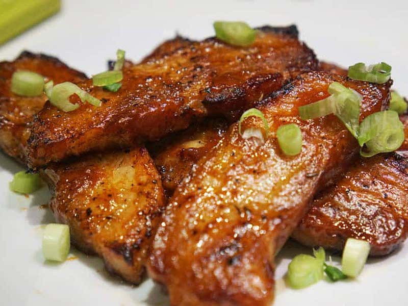BBQ Pork Belly Strips Recipe Samsung Food