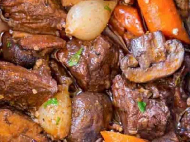 Slow Cooker Beef Bourguignon