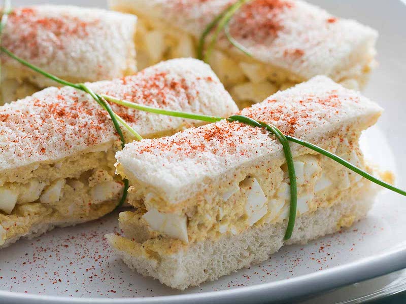 Deviled Egg Salad Finger Sandwiches Recipe - Samsung Food