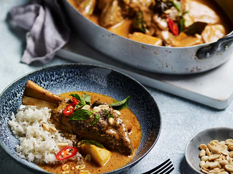 Lamb shanks massaman Recipe Samsung Food