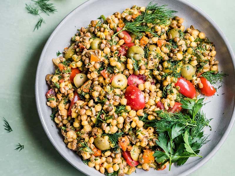 Instant Pot Pearl Couscous and Lentil Salad Recipe Samsung Food