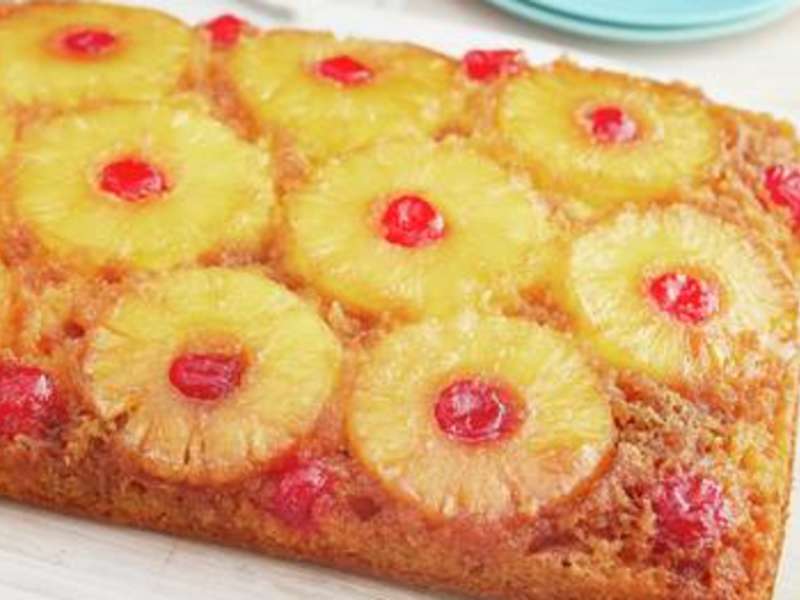 Mini Pineapple Upside Down Cakes in Ramekins - Dessert for Two
