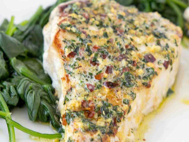 GingerGarlic Pan Roasted Swordfish Recipe Whisk