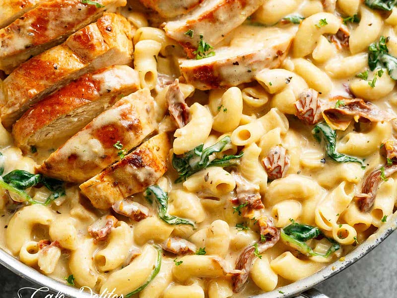 Tuscan Chicken Mac And Cheese (ONE POT, STOVE TOP) Recipe Samsung Food