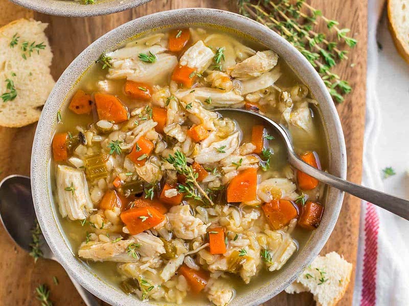 Crock Pot Chicken and Rice Soup Recipe Samsung Food