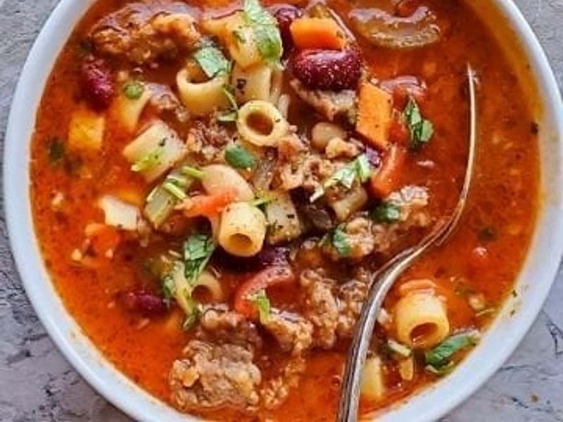 Olive Garden Copycat Pasta e Fagioli Instant Pot Recipe Samsung Food