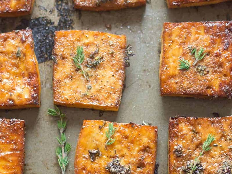 Savory Lemon & Herb Baked Tofu Recipe Samsung Food