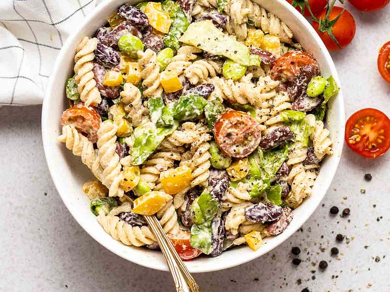 Protein Pasta Salad (lowcalorie, vegan) Recipe Samsung Food