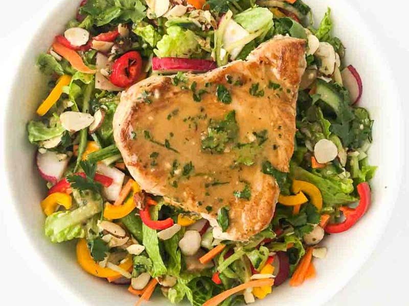 Keto Sesame Ginger Dressing & Tuna Steak Salad Recipe Samsung Food