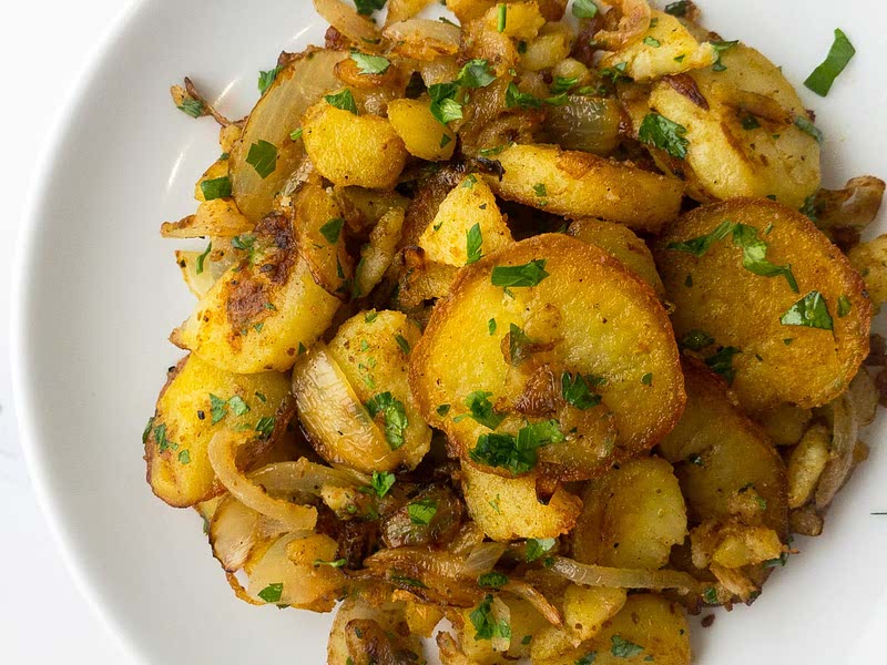 Fried Potatoes and Onions Recipe Samsung Food